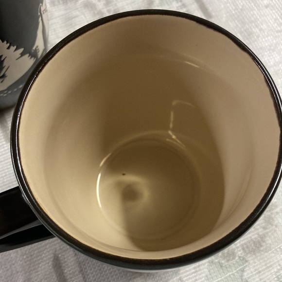 Bass Pro Shops Black & White Cabin Mugs Cups Outdoor Camping 12oz  Set of 2 - Picture 8 of 8